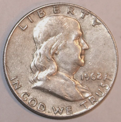1962-D Franklin Half Dollar - Extra Fine - #1040EB