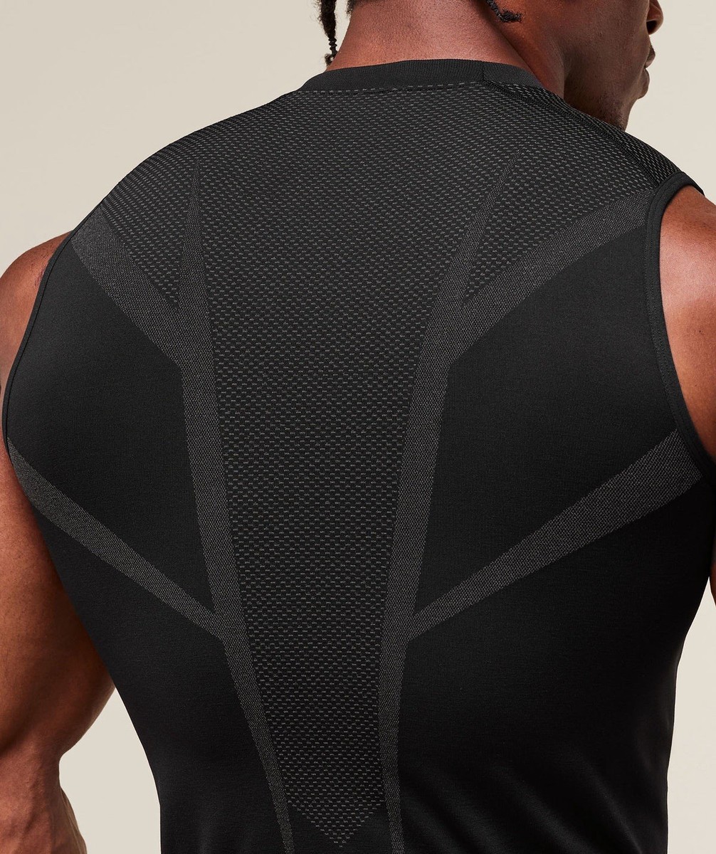 Gymshark Onyx 5.0 Tank Black/Onyx Grey Medium | eBay
