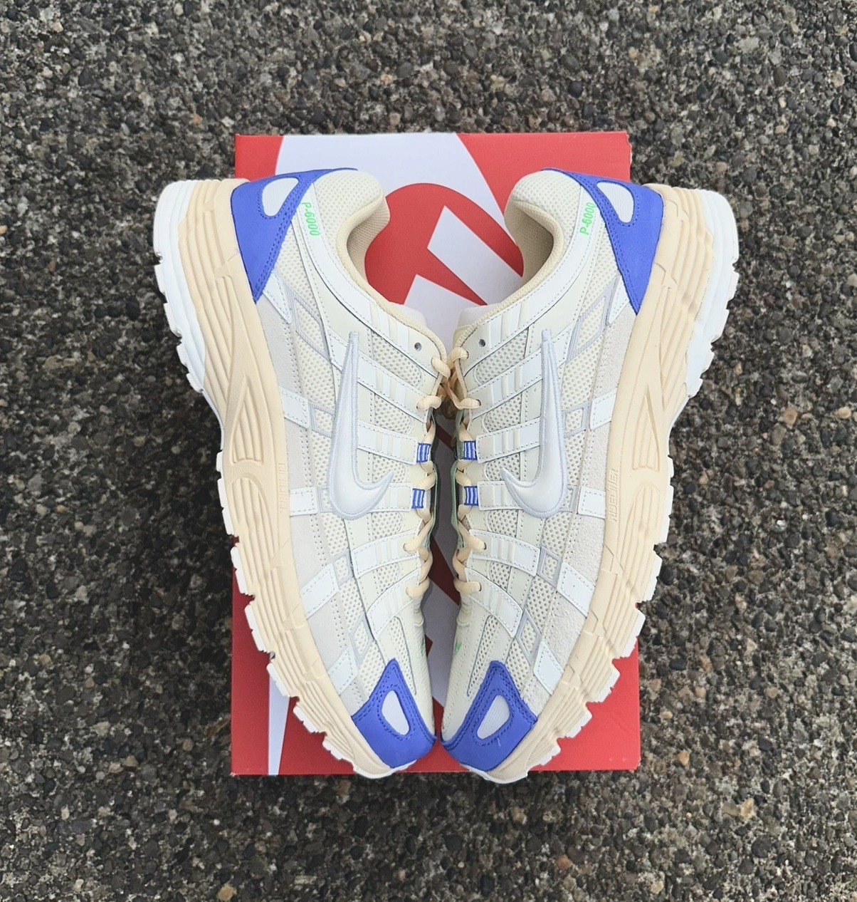 Nike P-6000 Coconut Milk Medium Blue Photon Dust FJ5443-113 Very Rare Size 14 image 3