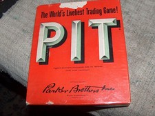 Vintage Pit Card Game Bull  Bear Edition Parker Brothers - Complete Good Cards