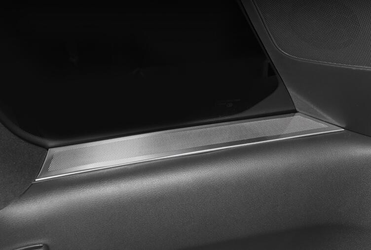 For Infiniti QX60 22-2024 Silver Steel Rear Trunk  AC L&R Air Outlet Vent Trim