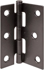 Prime-Line K 5039 Screen Door Replacement Hinges, 3 In. Long, Steel, Black (2 Pa