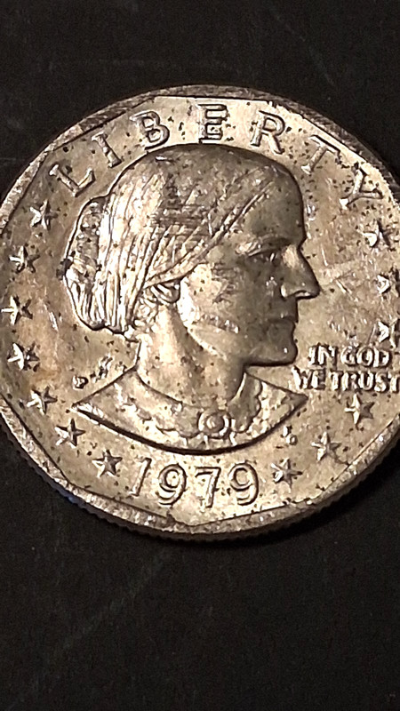 1979 Susan B Anthony P dollar struck through face . Great Collection