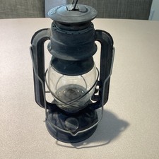 Lamplight Farms Oil Lantern Black Metal Glass GA02 Cordless Incandescent