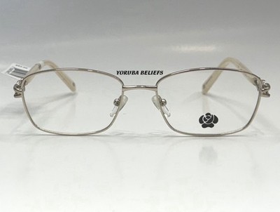 Women's Square Full Rim WP-AR06 Gold Eyeglasses Frames 53-17-135 NWT
