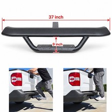 For 2 Receiver Truck Heavy Duty Tow Hitch Step Bar Guard Drop Step Aero Black