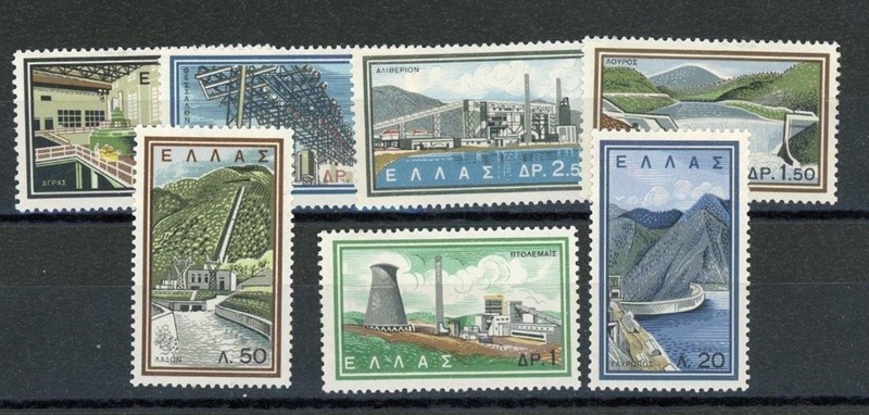 Greece #728-734 SCENES SET complete (Never Hinged) cv$7.20