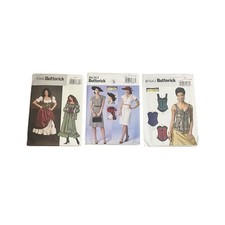 Butterick Costume Pieces 3906, 6363, 5662 Used but Uncut
