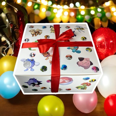Pokemon Lover Custom Gift Wrapped Present - Birthday Surprise Ideas for Fans