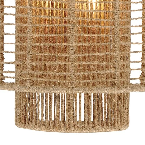 Crystorama Jayna 16" High Rustic Coastal Natural Jute Wall Sconce - Picture 4 of 6