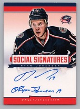 RYAN JOHANSEN  2012-13  Panini Social Signatures #SS-RJ  Blue Jackets