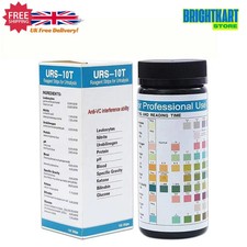 100 Strips Urine Test Strip 10 Parameters Urinalysis Dip-Stick PH Test Strips