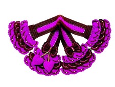 Handle cover crochet for LV SPEEDY 25,30,35, Alma, Keep All violet Brown