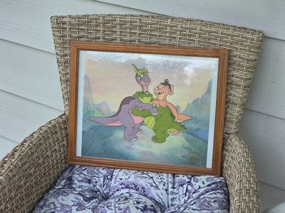 The Land Before Time Limited Animation Cel 1988 Family Portrait Don Bluth