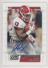 2019 Score Rookies Signatures Elijah Holyfield #357 Auto 2t9