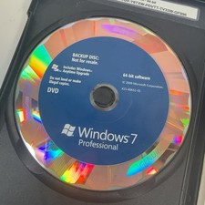 Microsoft Windows 7 Professional Upgrade 64-bit DVD Academic COA X15-60651-01