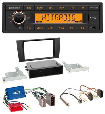 Continental 1DIN USB AUX MP3 Autoradio für Audi A4 B5 99-01 Symphony Aktivsystem