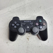 Sony Playstation 3 PS3 SIX AXIS Controller Black Genuine CECHZC1U OEM Tested