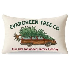 HERHOME Christmas Throw Pillow Cover 12x20 Inch, 20" x 12" Pack of 1 , Tree