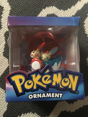 Rare Vintage Pokémon Christmas Ornament Plusle And Minum 2005 Basic Fun