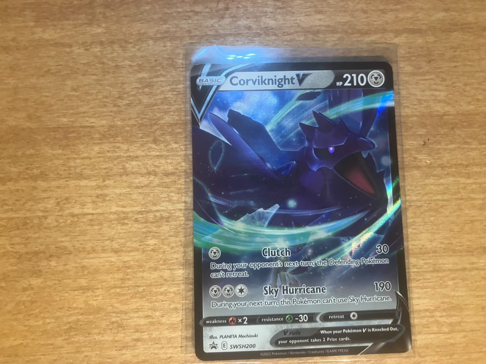 Pokemon Card Sword & Shield Black Star Promo SWSH200 Corviknight V NM 2022