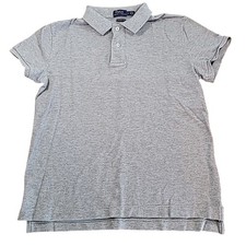 Polo Ralph Lauren Gray Mesh Polo S Classic Preppy