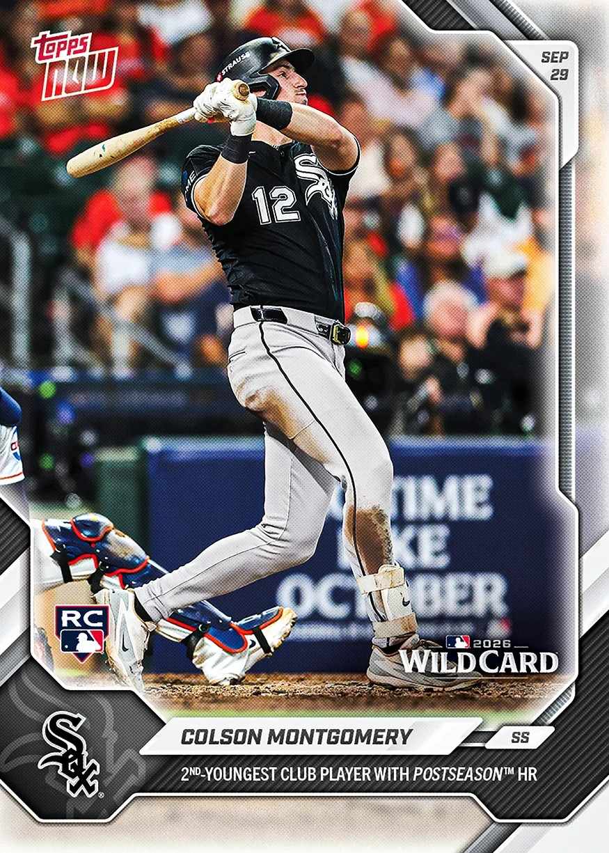 2026 Topps Now MLB #737 Colson Montgomery Chicago White Sox RC PRESALE