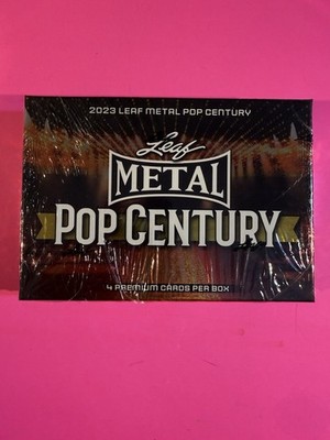 2023 LEAF Metal Pop Century SEALED Hobby Box  4 Premium Cards