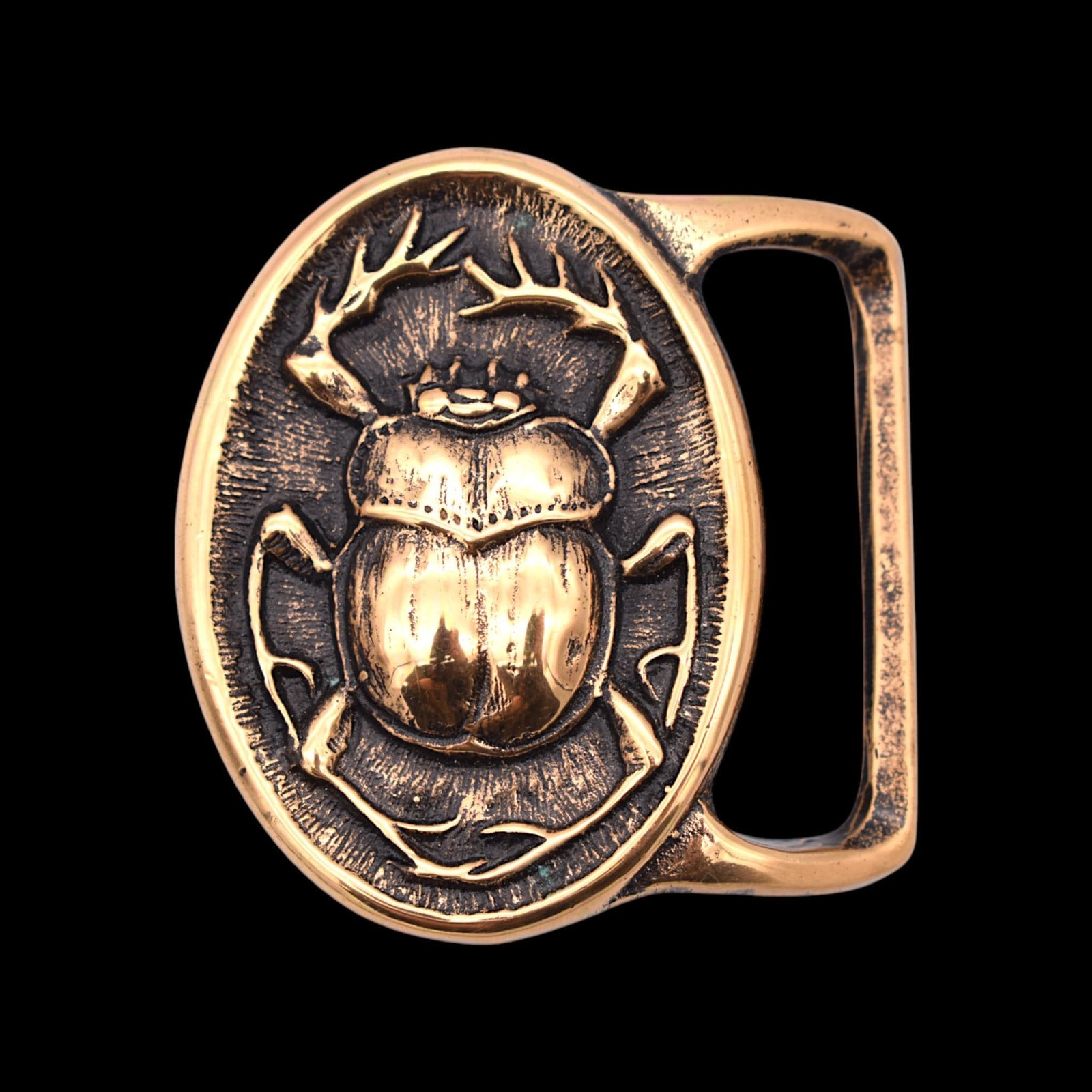 Tech Ether Guild Scarab Beetle Solid Brass 1970s … - image 1