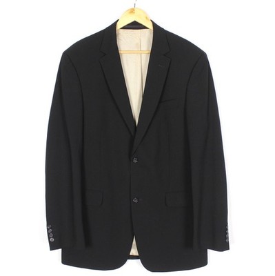 DIGEL Mens Blazer Jacket IT54 US UK 42 Black Notch Lapel Stretch