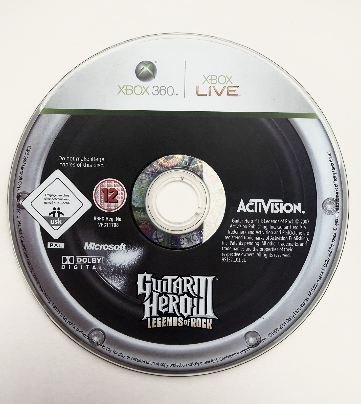 Guitar Hero III 3: Legends of Rock - Jeu XBOX 360 - PAL FR - Disc Only