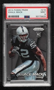 2014 Panini Prizm Khalil Mack #218 PSA 9 MINT Rookie RC