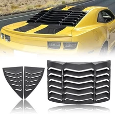 Window Louvers 2010-2015 Rear+Side Set Sun Shade Rear + Side, black 