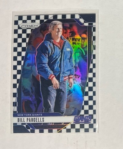 2024 Panini Prizm - Bill Parcells #221 Black & White Checker Prizm NY Giants