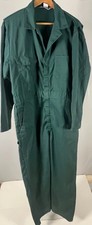 Vintage BIG MAC Coveralls 44R Green USA Mechanic Workwear Jumpsuit
