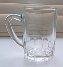 Vintage Clear Mini Beer Stein Sample Taster Shot Glass 7cm Made In France