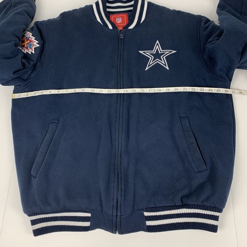Giacca Bomber Dallas Cowboys Super Bowl Blu NFL Football G-III Taglia XL - Foto 7 di 15