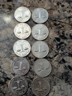 Eagle and American Flag Design Troy Ounce .999 Fine Silver Round Set Of 10