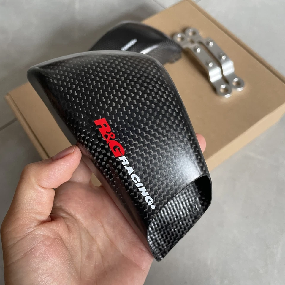 For APRILIA RSV4 RR/RS660 Carbon Fiber Brake Disk Cooler Air Duct Filters R&G - Image 4 of 4