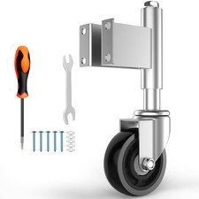 Spring Loaded Gate Casters 4  Heavy Duty Gate Caster Wheels with Hardware 330...