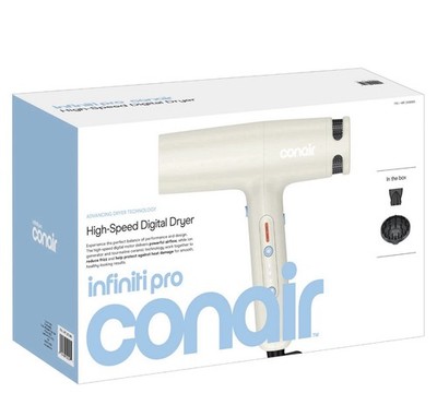 Conair Infiniti Pro High-Speed Digital Dryer Beige Ionic Diffuser & Attachment