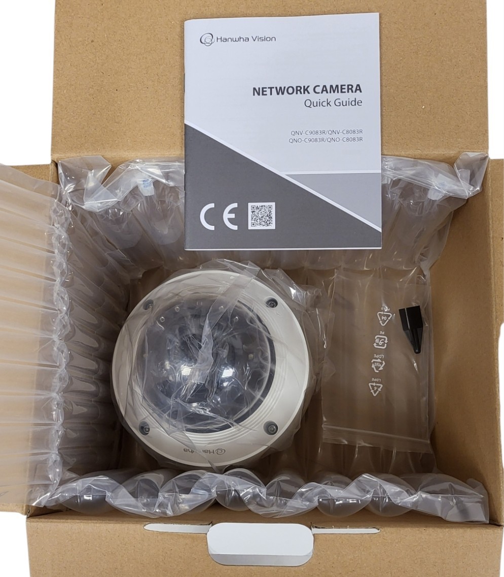 NEW Hanwha QNV-C8083R 5 MP IR Outdoor Vandal Dome AI Network