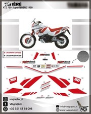 Stickers XTZ 750 SUPERTENERE 1990 Xt 750 Z Graphics/Stickers/Decals Super Ten
