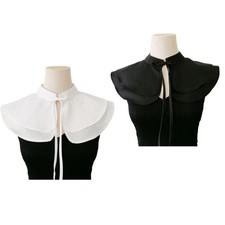 Detachable False Collar Solid Colo Neck Ruff Choker Collar for Women and Girls