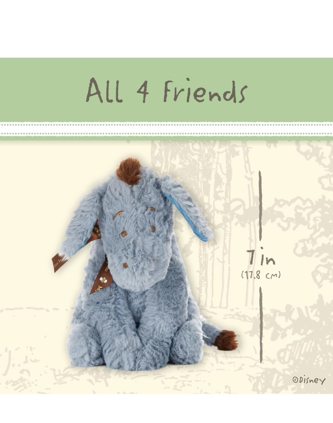 KIDS PREFERRED Disney Baby Classic Winnie The Pooh and Friends 4 Piece Plush... 