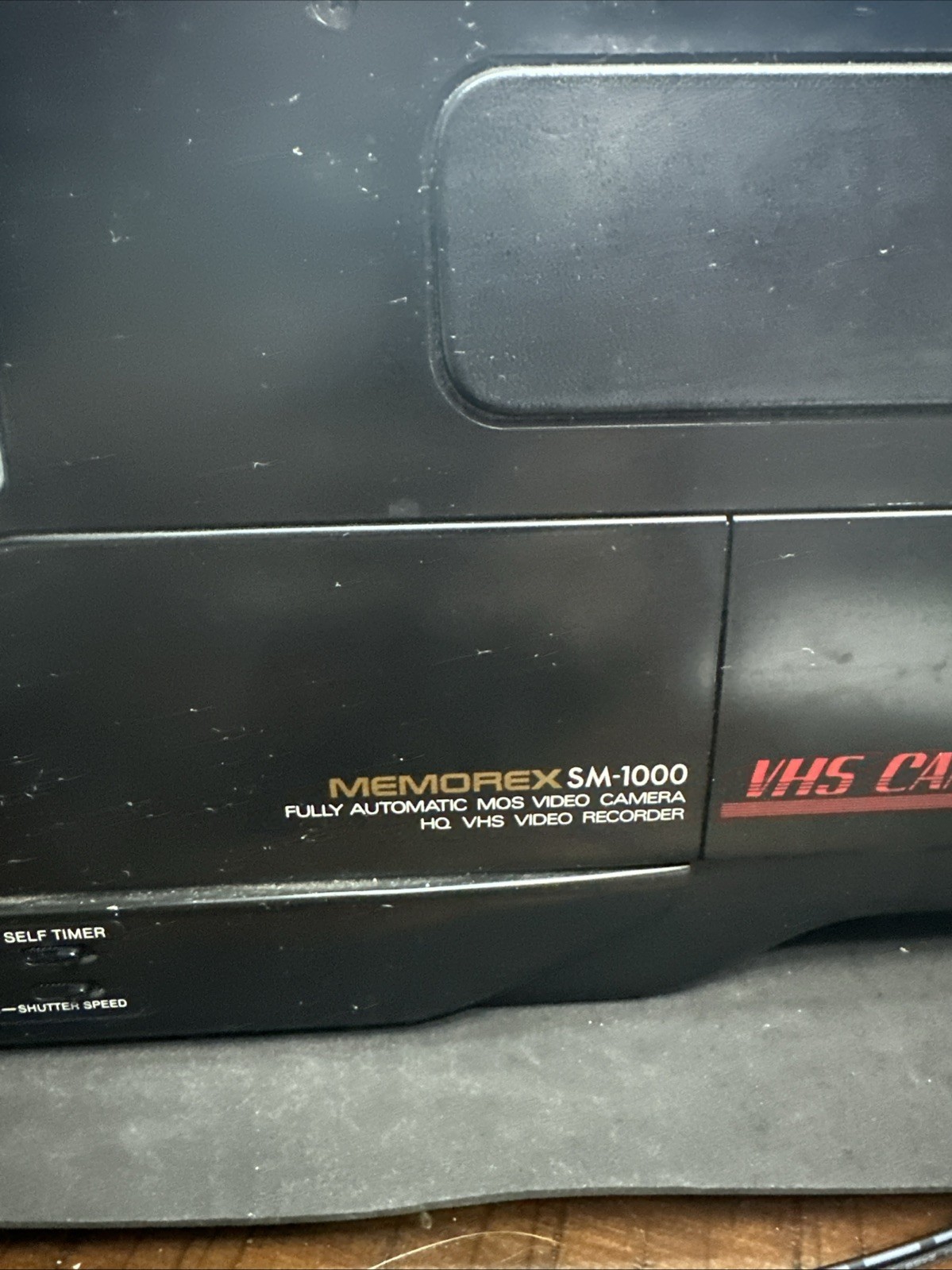 Vintage Memorex SM-1000 HQ VHS Video Recorder Camcorder. WORKS Needs Battery