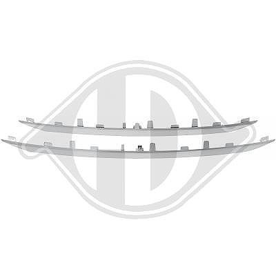 Diederichs Zier-/Schutzleistensatz, KüHlergitter FüR Peugeot-image