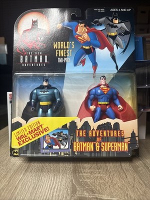 New Batman & Superman 2 Pack Adventures Worlds Finest Walmart Exclusive Figures