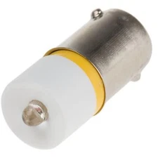 2pk RS PRO 210608 Yellow LED Indicator Lamps BA9s Single Chip 28 V ac/dc 10