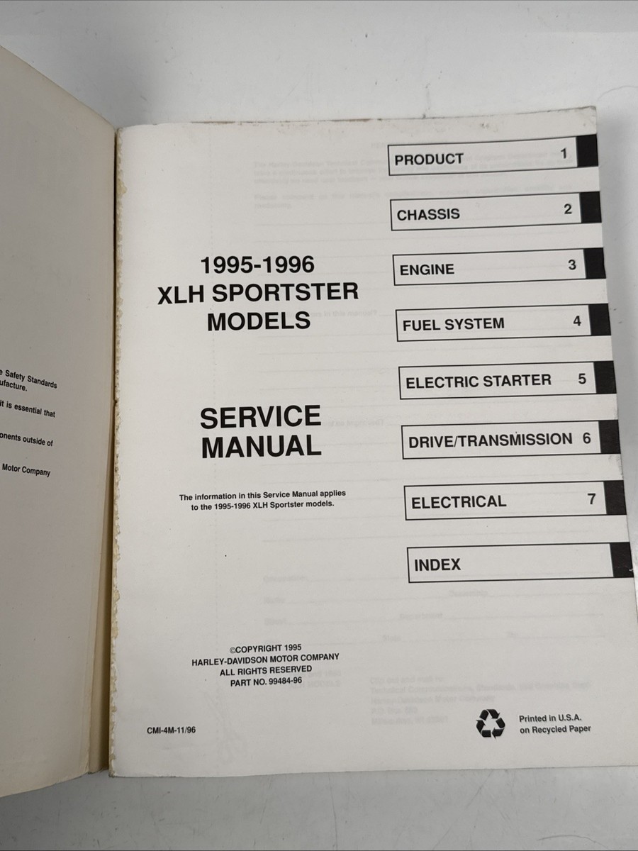 1997~1998 XLH Sportster サービスマニュアル Harley-Davidson-1998 XLH 883-F1200 Sportster Service Manual PDF | PDF